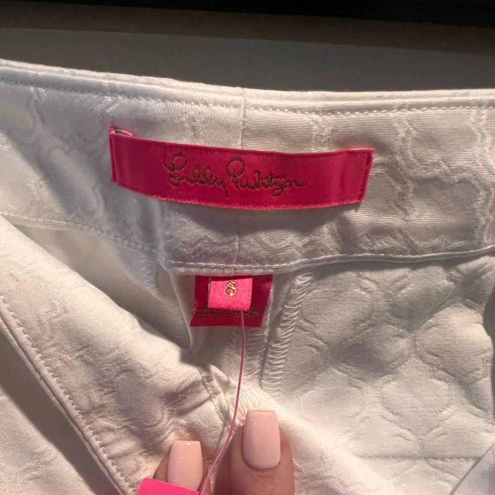 Lilly Pulitzer | 4.4Stars | 29" Kelly Textured Ankle Length Skinny Pant |$138.00 - Picture 4 of 6